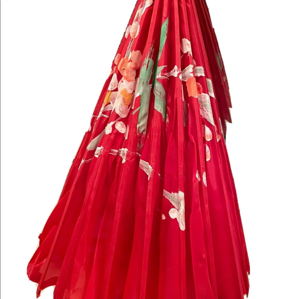 Decorative Umbrellas Set off 2 Red & Green Person Sized “Drink Umbrella” NIB
